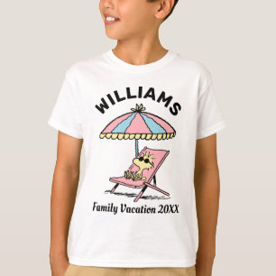 T-shirt cacahuètes Woodstock Beach Vacances en famille