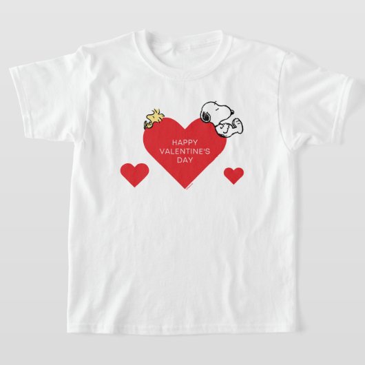 T-shirt cacahuètes | Woodstock & Snoopy Valentine (Poser)