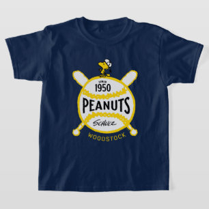T-shirt cacahuètes   WoodstockPeanuts Baseball depuis 1950
