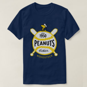 T-shirt cacahuètes   WoodstockPeanuts Baseball depuis 1950