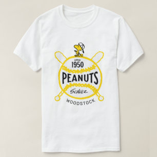 T-shirt cacahuètes   WoodstockPeanuts Baseball depuis 1950
