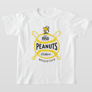 T-shirt cacahuètes   WoodstockPeanuts Baseball depuis 1950