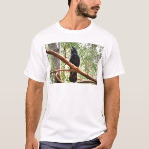 T-SHIRT CACATOÈS NOIR QUEENSLAND AUSTRALIE