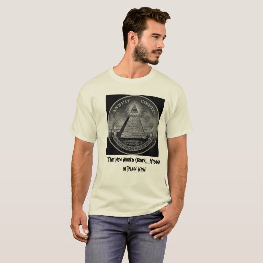 T-shirt Caché dans la vue simple ! (Devant entier)
