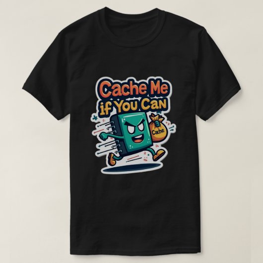 T-shirt Cache-moi si vous pouvez amusant programmeur (Design devant)