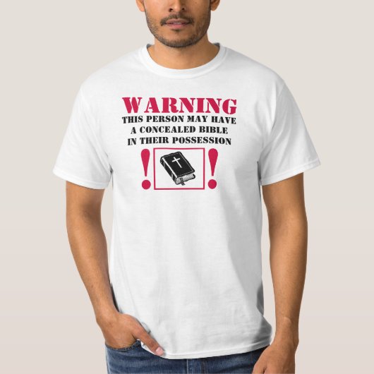T-shirt Caché portez (Devant)