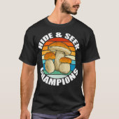 T-shirt CACHER CHAMPIONS DE RECHERCHE Coucher de soleil Ch (Devant)