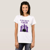 T-shirt Cackle Crew Médiéval Halloween sorcières (Devant entier)