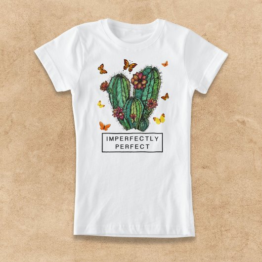 T-Shirt Cactus à papillon imparfait