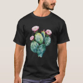 T-shirt Cactus avec fleurs (Devant)