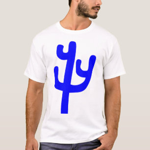 T-shirt Cactus - Bleu