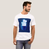 T-shirt Cactus bleu (Devant entier)