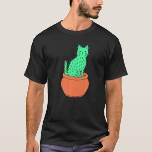 T-shirt Cactus Cactus Chat Chaton