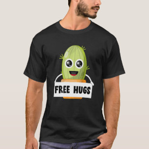 T-shirt Cactus Câlins Gratuits Succulente Mignonne Drôle J
