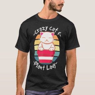 T-shirt Cactus Chat Plante Succulente Femme aux Chats Foll