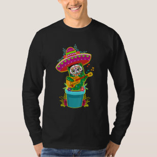 T-shirt Cactus Dia De Los Muertos Calaveras De Cactus Suga