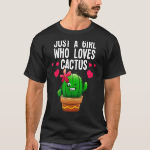T-shirt Cactus Drôle Pour Femmes Filles Plante Succulente