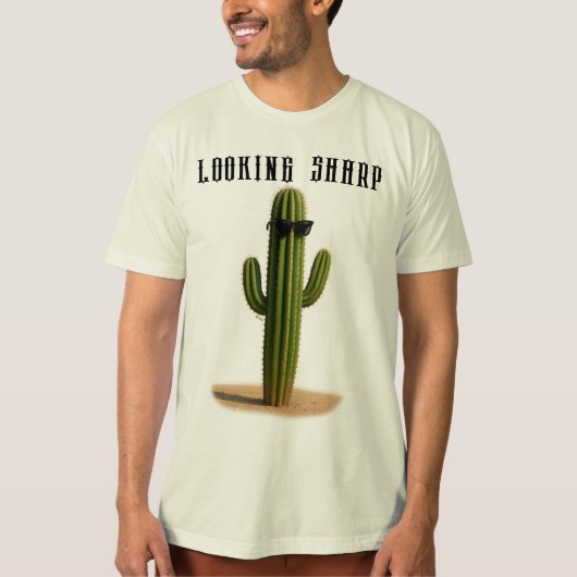 T-shirt Cactus en Lunettes Look Sharp - ELGIS (Devant)