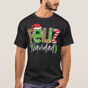 T-shirt Cactus Feliz Navidad Noël espagnol assorti Pa