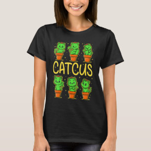 T-shirt Cactus, Femmes Hommes Cactus Chat, Plante, Cactus,