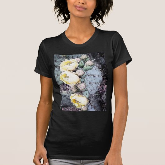 T-shirt Cactus Flower Digital Ink (Devant)