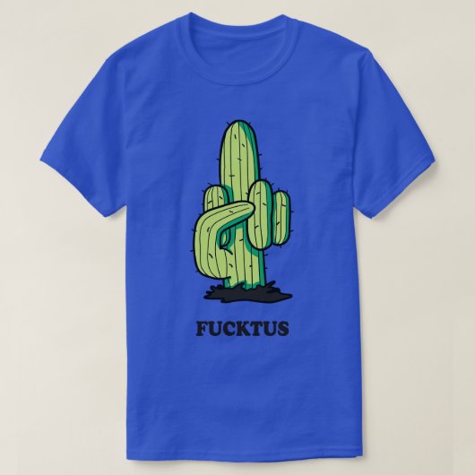 T-shirt Cactus Fucktus à doigt moyen (Design devant)