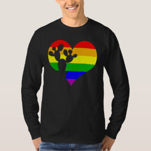T-shirt Cactus Gay pride Succulent Lgbt Day Rainbow Plante