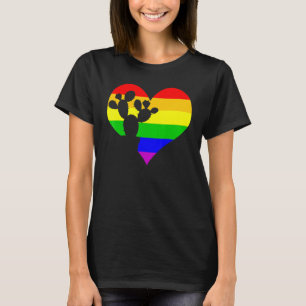 T-shirt Cactus Gay pride Succulent Lgbt Day Rainbow Plante