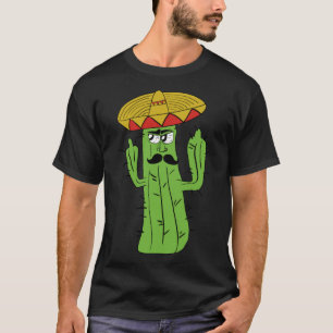 T-shirt Cactus grincheux le plus drôle Mexicain Trouble Ma