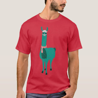 T-shirt Cactus Llama Cute Llama Avec Amme Fleur Cactus Pla