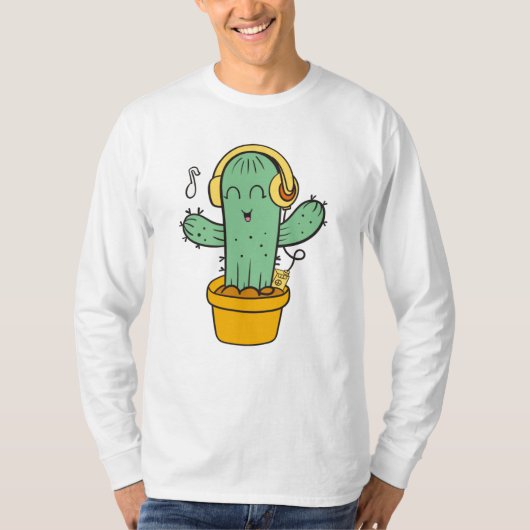 T-shirt cactus mignon (Devant)