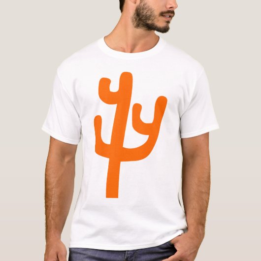 T-shirt Cactus - Orange (Devant)