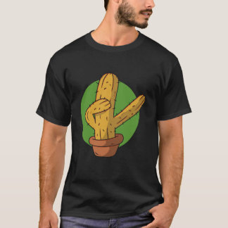 T-shirt cactus plant dab dabbing