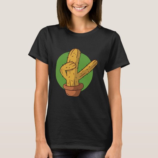 T-shirt cactus plant dab dabbing (Devant)