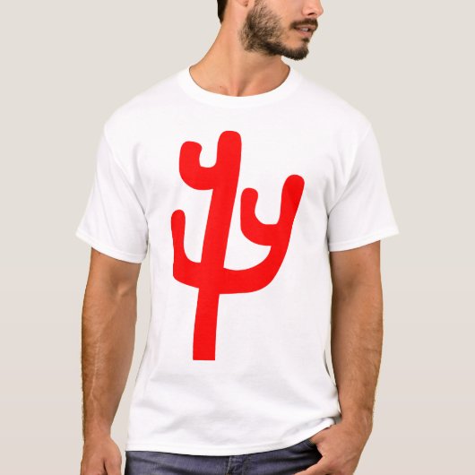 T-shirt Cactus - Rouge (Devant)
