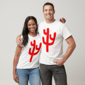 T-shirt Cactus - Rouge (Unisexe)