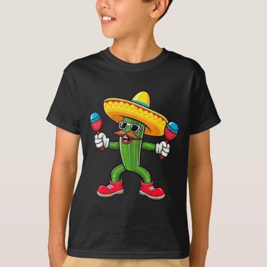 T-shirt Cactus Sombrero Cinco De Mayo Mexican Cactus Party (Devant)