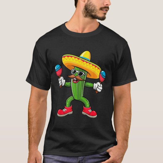 T-shirt Cactus Sombrero Cinco De Mayo Mexican Cactus Party (Devant)