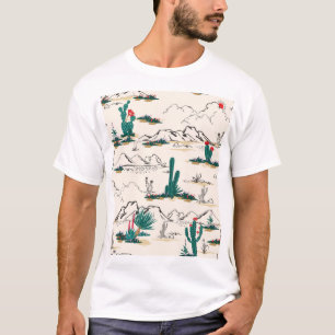 T-shirt Cactus Succulents : Flore Vintage du désert.