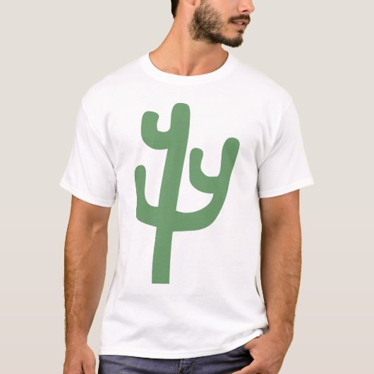 T-shirt Cactus - Vert de l'Armée (Devant)