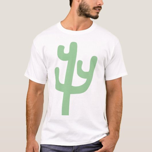 T-shirt Cactus - Vert fondu (Devant)