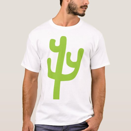 T-shirt Cactus - Vert Martien (Devant)