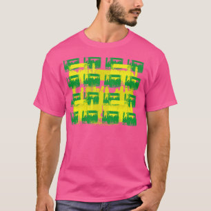 T-shirt Cadarts Shop Window Abstrait Motif les années 50 e