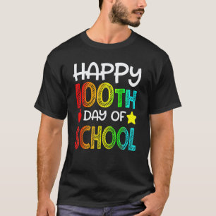 T-shirt Cadeau 100e Jour Élèves Enfants Heureux 100 Jours