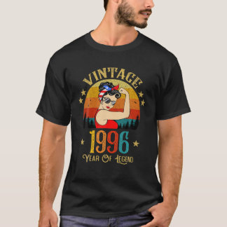 T-shirt Cadeau 25E Anniversaire 25 Ans Pour Femmes Retro V