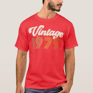 T-shirt Cadeau 40e anniversaire Rétro Vintage depuis 1979