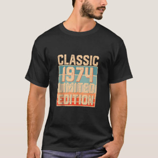 T-shirt Cadeau 50 ans classique 1974 Edition limitée 50e