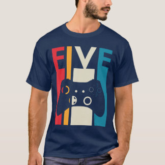 T-shirt Cadeau 5ème anniversaire Cinq anniversaire de jeu