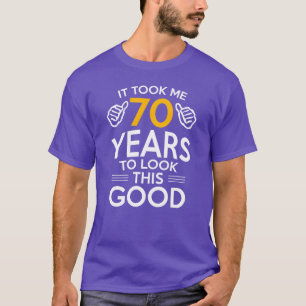 T-shirt Cadeau 70e anniversaireça m'a pris 70 ans pour avo