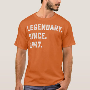 T-shirt Cadeau 75e anniversaire Vintage Légendaire Depuis
